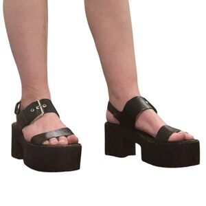 ASOS Black Chunky Platform Sandals
